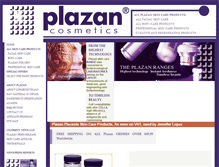 Tablet Screenshot of plazancosmetics.com